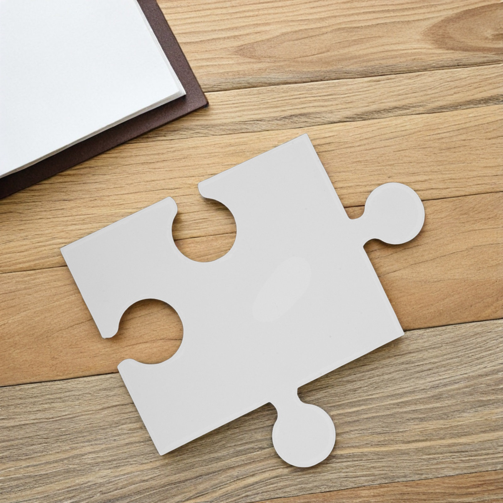 Puzzle Blank White - 60 Adet Büyük Beyaz Kağıt Yapboz