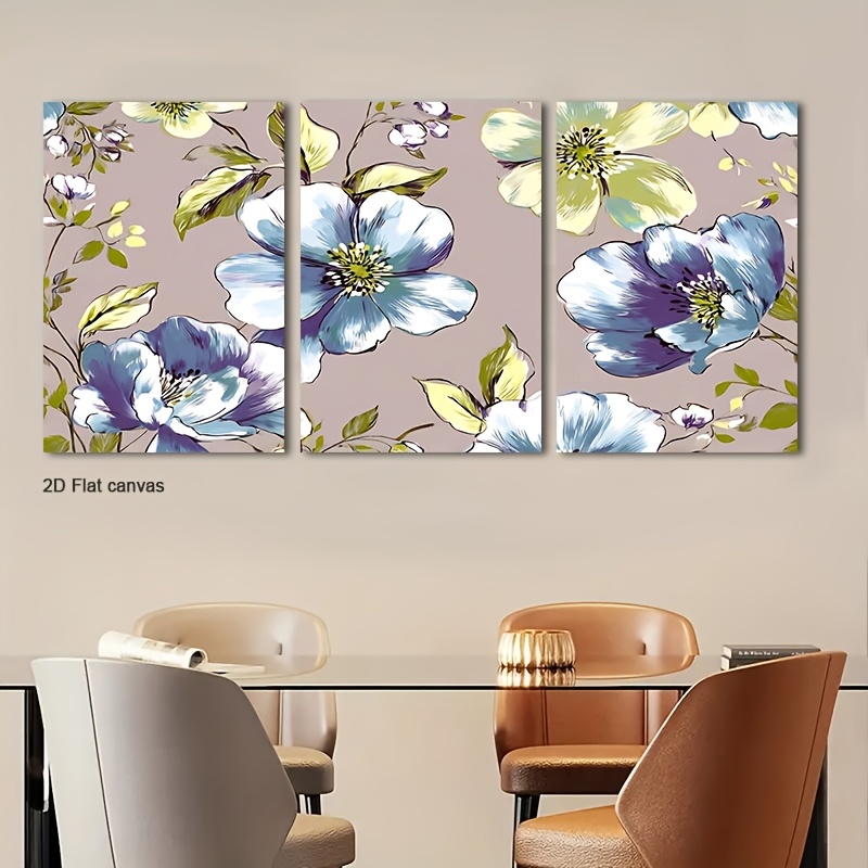 Canvas Wrap Ready - Çerçevesiz Kanvas 2D Düz, 3 Parça