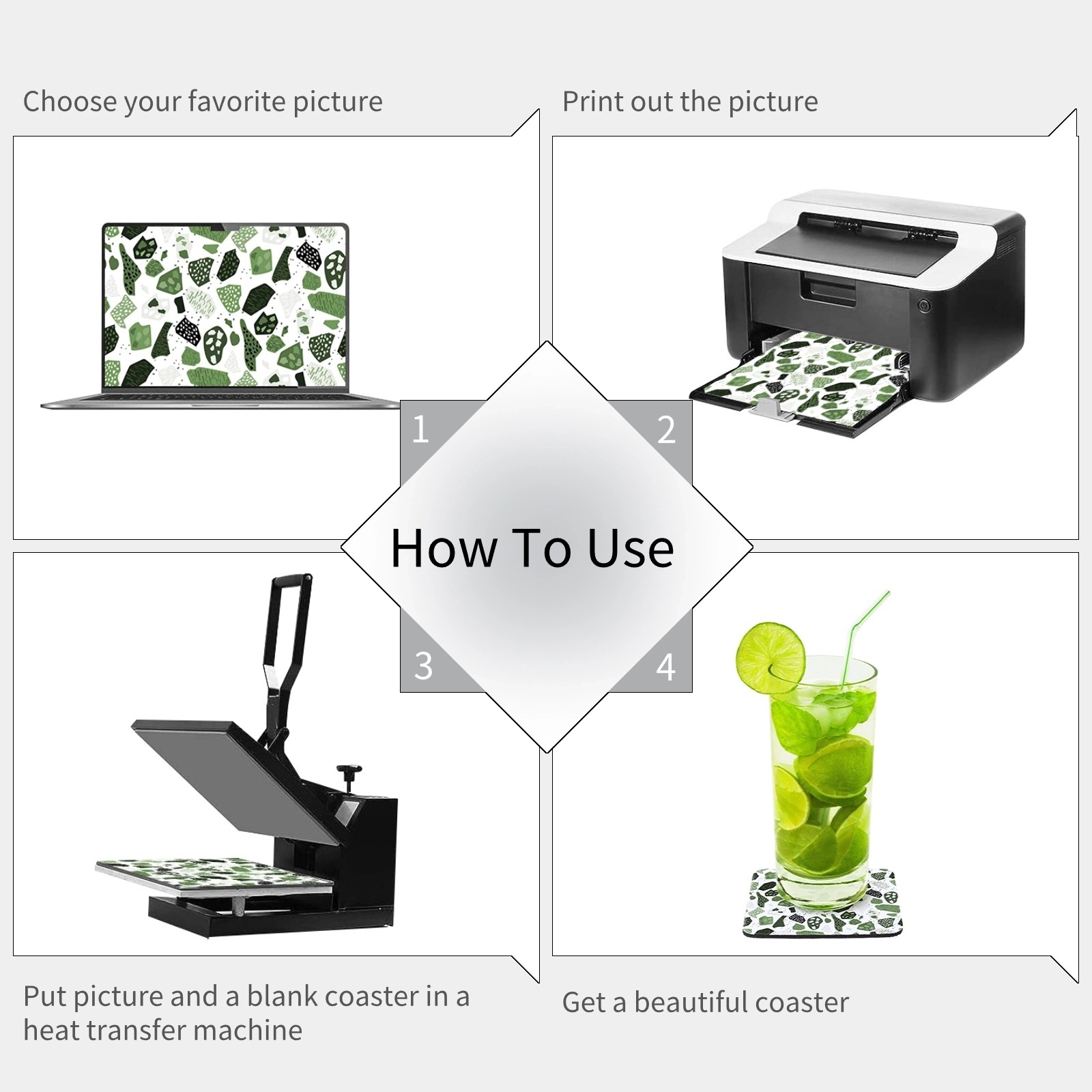 100 Adet Süblimasyon Bardak Ka - Coaster Sublimation Blank incelemesi ve fiyatı